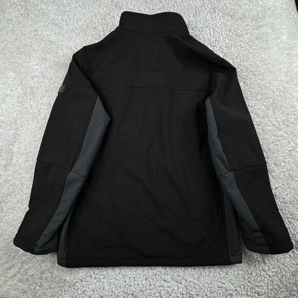 TUMI Soft Shell Fleece Lined Jacket Black Gray - Picture 3 of 10